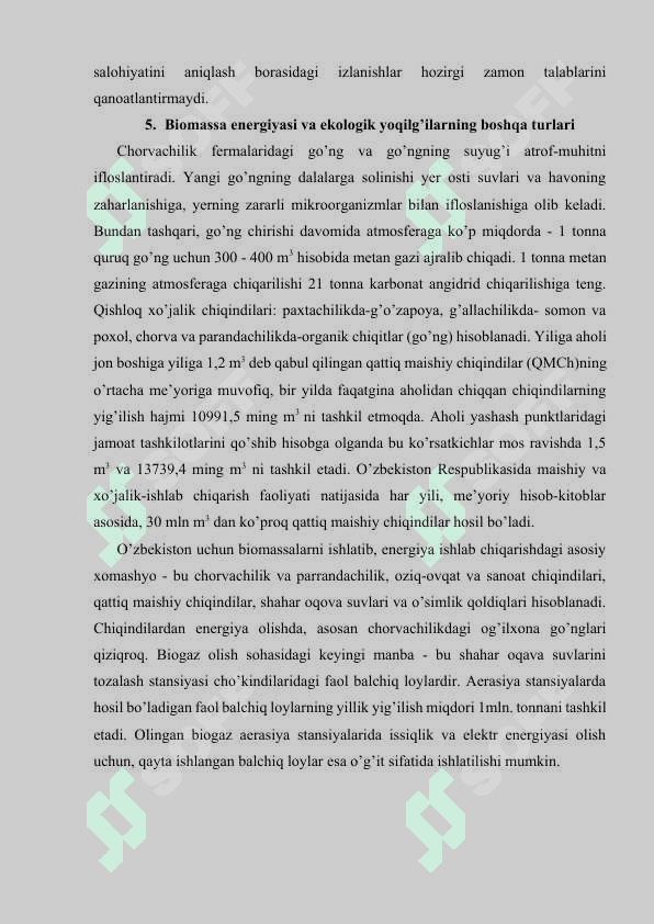 Energiya qayta tiklanadigan manbalarga o'tish 8