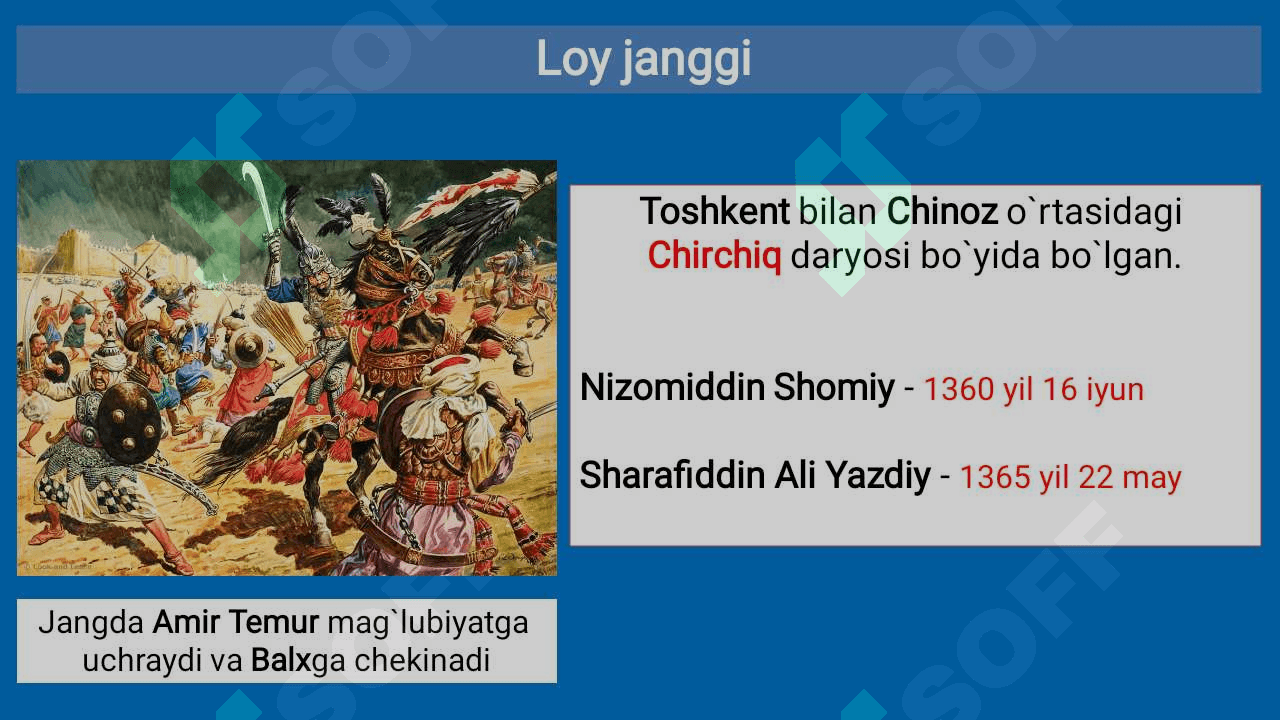 Amir Temur markazlashgan davlat asoschisi. 6