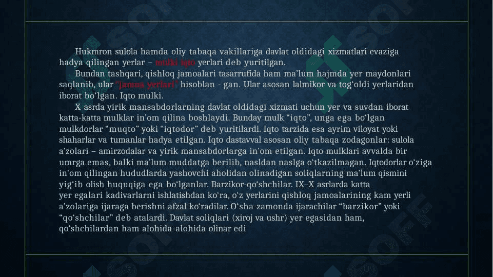 Ilk orta asrlarda yer egaligi munosabatlari 4