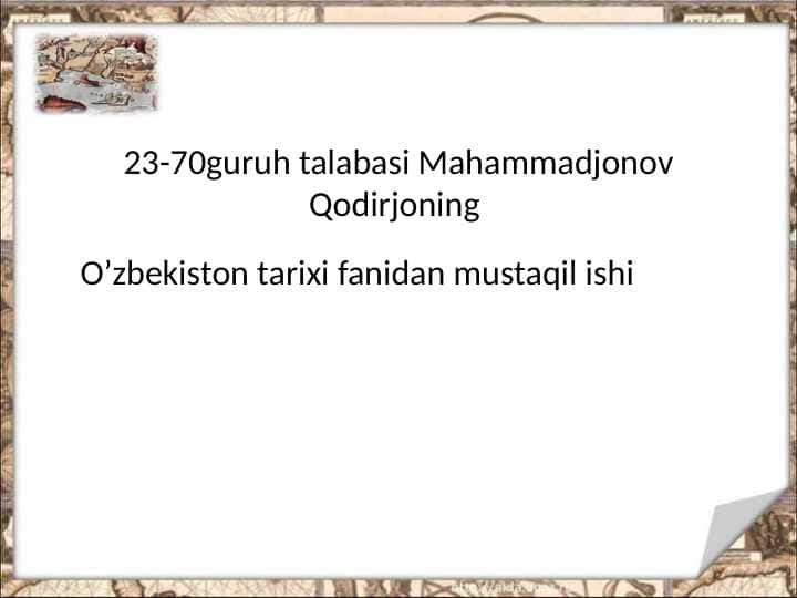 IX-XII asrlarda Movarounnahr va Xorazmning madaniy hayoti