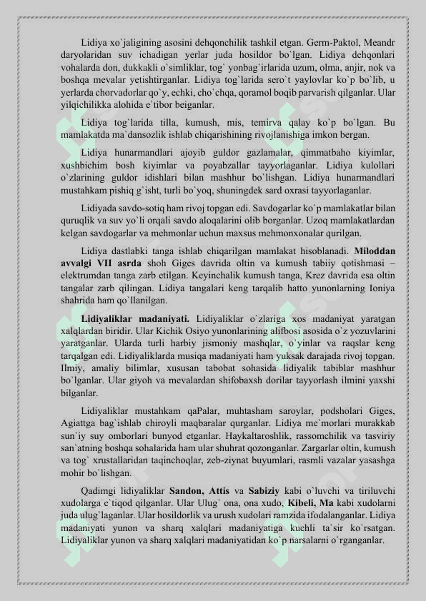 Lidiya davlati 4