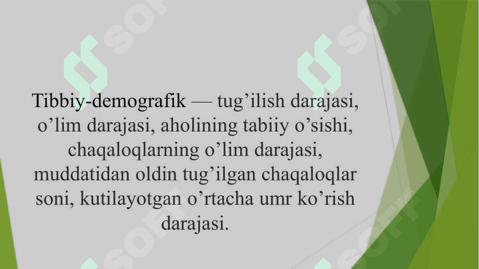 Jamoat salomatligi mezonlari 2