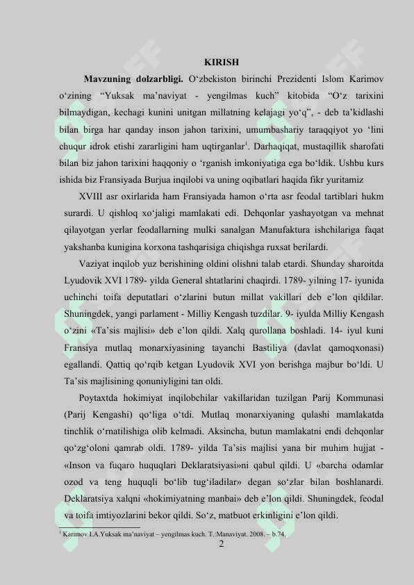 FRANSUZ BURJUA INQILOBI SIYMOLARI kurs ishi 2