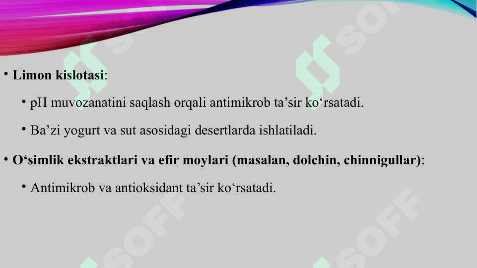 Kanserva sut mahsulotlarini ishlab chiqarishda tabiy va sintetik kanservatlar 8