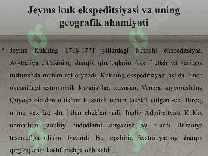 Yangi davrda Avstraliya tarixiy geografiyasi 8