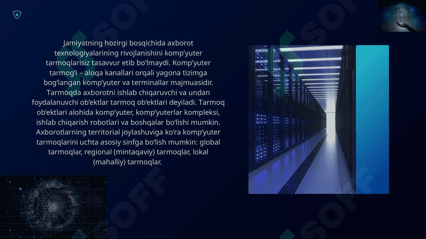 Kompyuter tarmoqlari va tarmoq texnologiyalari 2