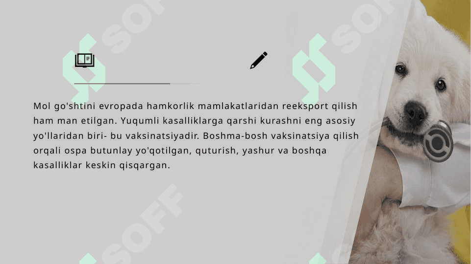 Mavzu: Veterenariyada biotexnologiyadan foydalanish 7