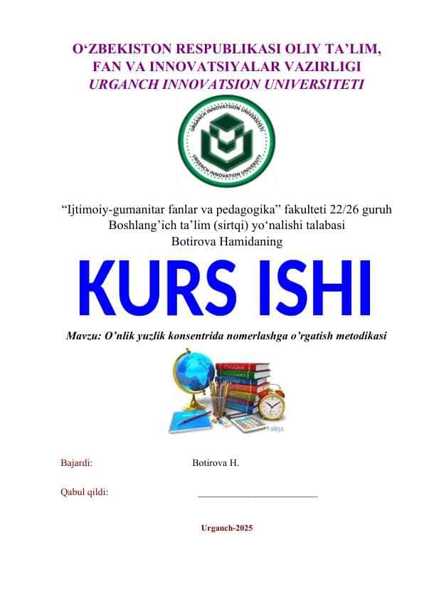 ONLIK YUZLIK KONSENTRIDA NOMERLASHGA O’RGATISH METODIKASI.docx