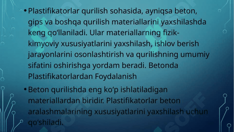 Plastifikatorlar haqida umumiy ma'lumot 3