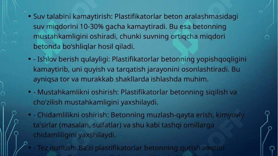 Plastifikatorlar haqida umumiy ma'lumot 4