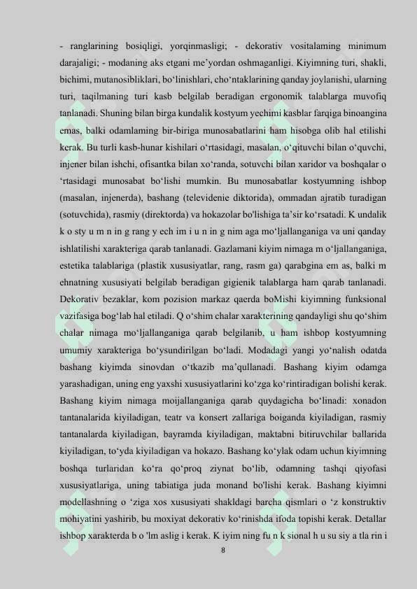 Ayollar kundalik kiyimini modellashtirish 8