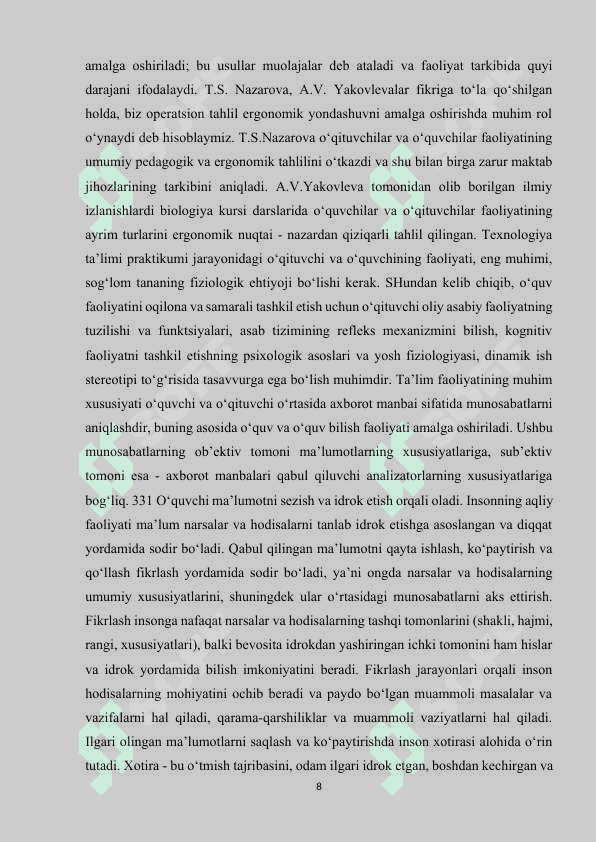 Duradgorchilik oʻquv ustaxonalarida amaliy mashgʻulotlarni tashkil etish metodikasi 8