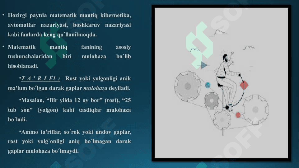 Mantiqiy tushunchalar ustida mantiqiy amallar 5