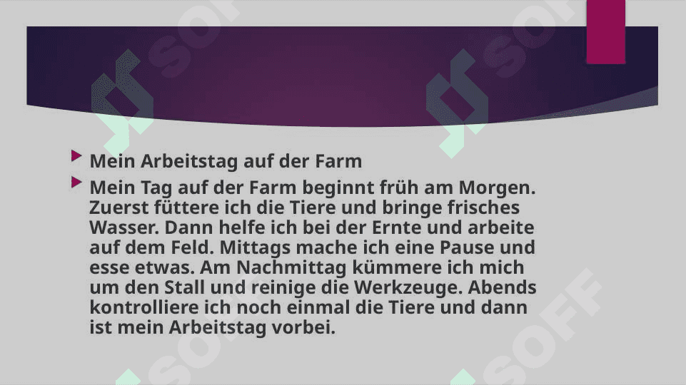 Mein Arbeitstag in der Farm 2