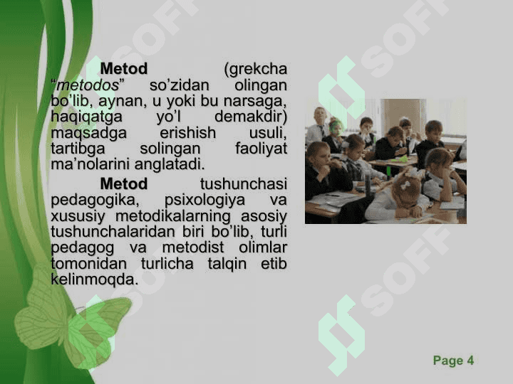 Oʻqitish metodlarida ta’lim metodlaridan foydalanish 4