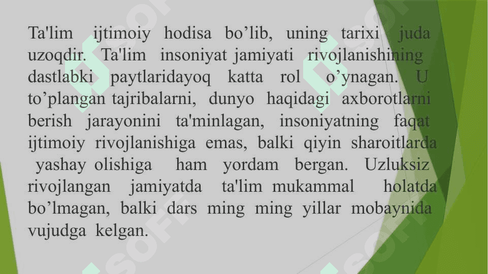 O'quv jarayonini  tashkil etishning umumiy diagnostikasi 3