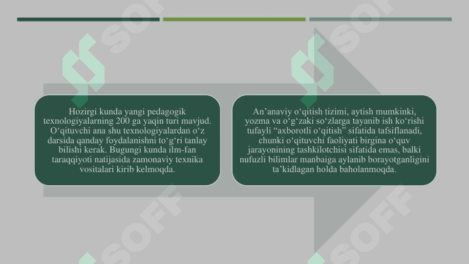 Ilg'or pedagogik tajribalarni o'rganish va umumlashtirish  metodi 2