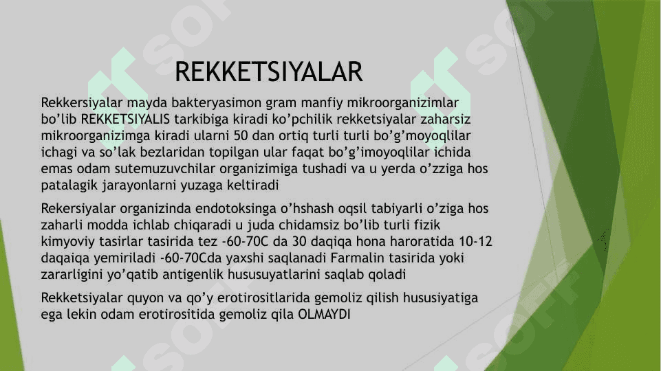 Rikketsiyalar ularning tasnifi va labaratoriya tashxisi pptx 2