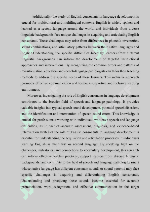 CONSONANT SOUNDS IN THE  SPOKEN LANGUAGE 4