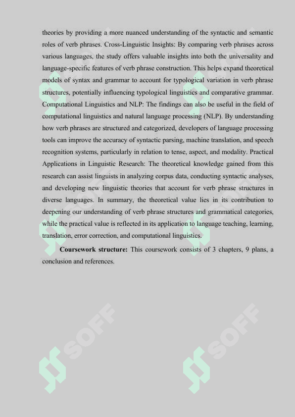 Verb phrase and its grammatical categories 5