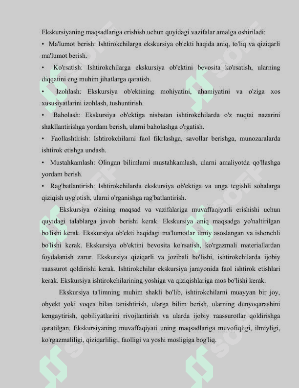 Bolalarni tabiat bilan tanishtirishda ekskursiyaning ahamiyati 5