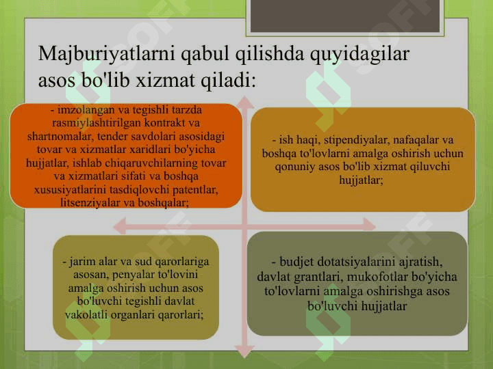 G‘aznachilikda yuridik majburiyatlar va narxlar monitoringi 5