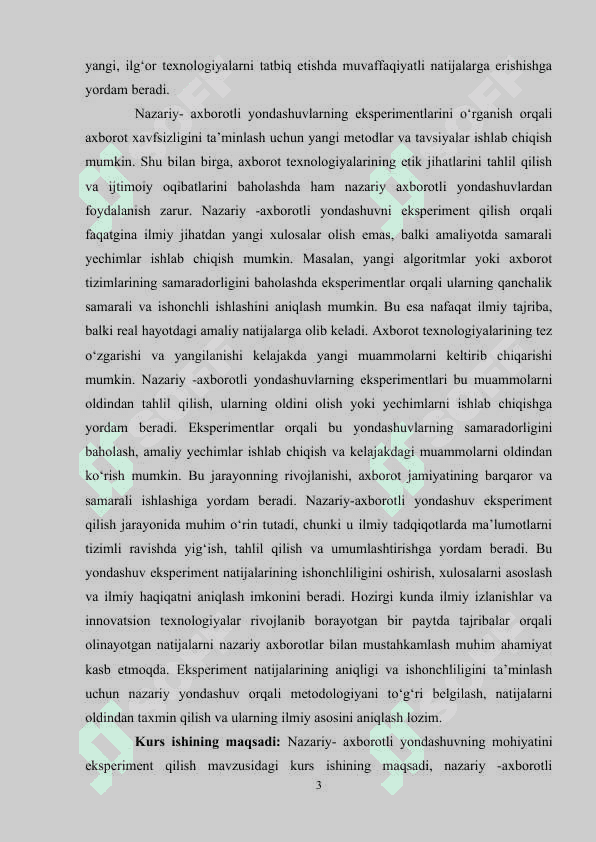 NAZARIY-AXBOROTLI YONDASHUVNING MOHIYATINI EKSPERIMENT QILISH 3