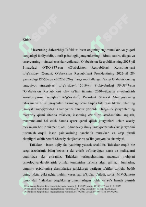 TAFAKKURNING BILISH JARAYONLARI TIZIMIDAGI O’RNI 2