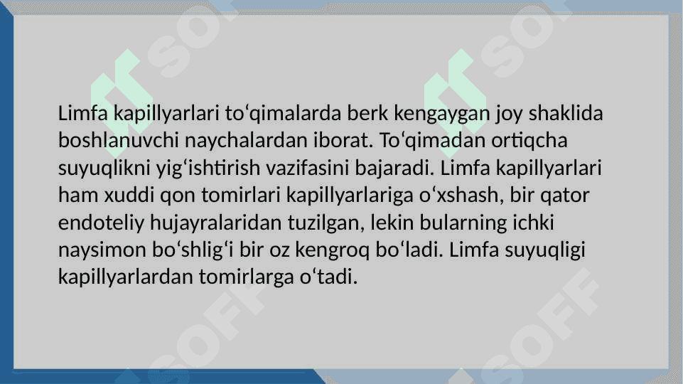 MAVZU:LIMFA TIZIMINING ANATOMIK TUZILISHI. 3