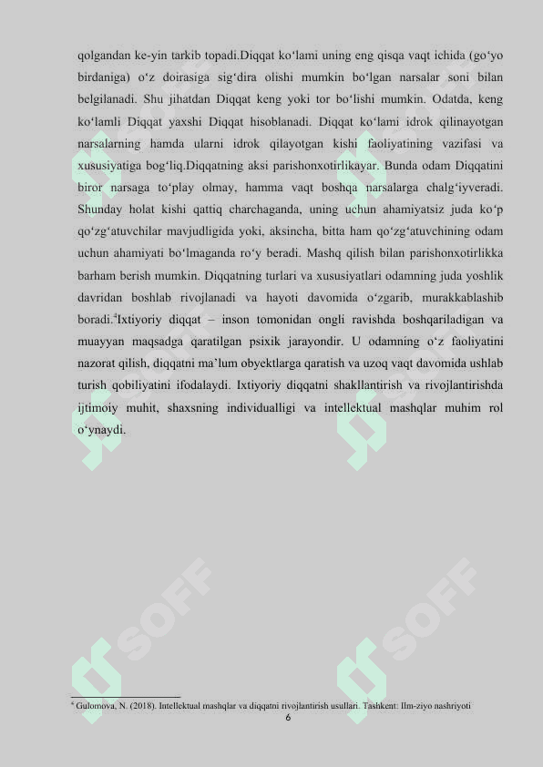 Intellektual mashq asosida ixtiyoriy diqqatning xususiyatlarini o‘rganish 6