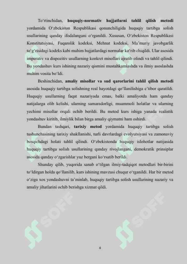 Huquqiy tartibga solish usullari 6
