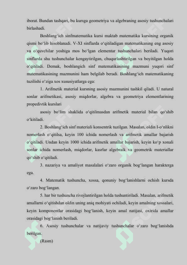O‘RTA MAXSUS TA’LIM MUASSASALARIDA MATEMATIKA DARSLARINING ASOSIY SHAKLLARI VA O‘QITUVCHILARNING DARSGA TAYYORLANISH TIZIMI 6