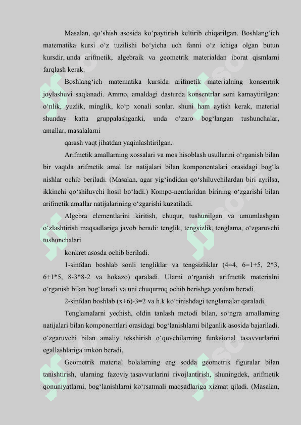 O‘RTA MAXSUS TA’LIM MUASSASALARIDA MATEMATIKA DARSLARINING ASOSIY SHAKLLARI VA O‘QITUVCHILARNING DARSGA TAYYORLANISH TIZIMI 7