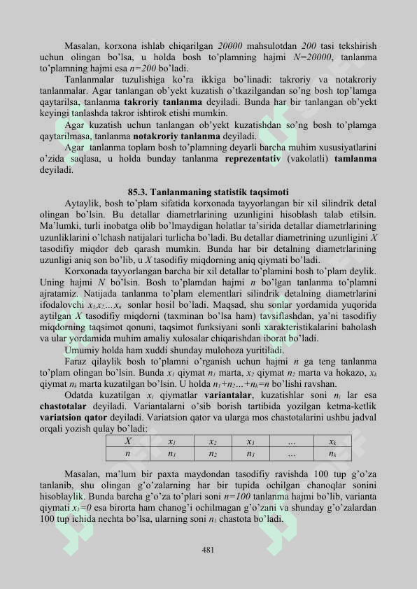 Matematik statistika elementlari 2