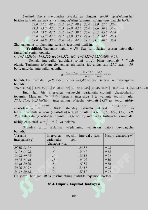 Matematik statistika elementlari 4