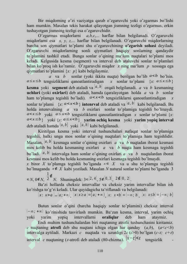 Bir o‘zgaruvchining funksiyasi 2