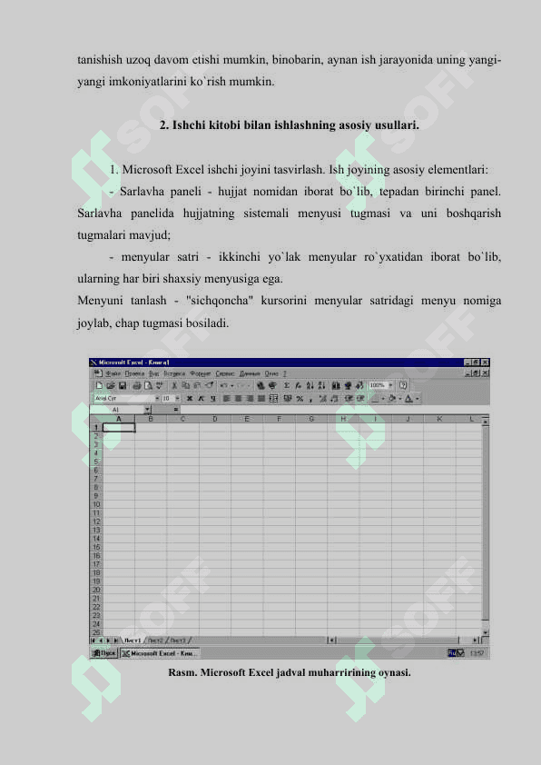 Microsoft Exzel dasturida struktura-xossa matematik modellarini olish 3