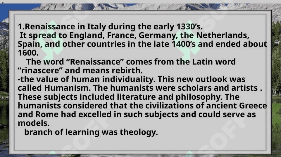 THE RENAISSANCE IN ENGLAND 2