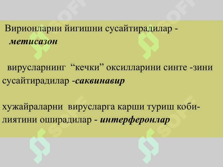 viruslarga qarshi vositalar pptx 3