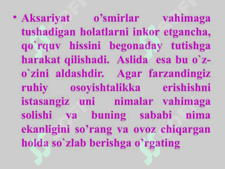 Qo‘rquvni yengishning samarali usullari 4