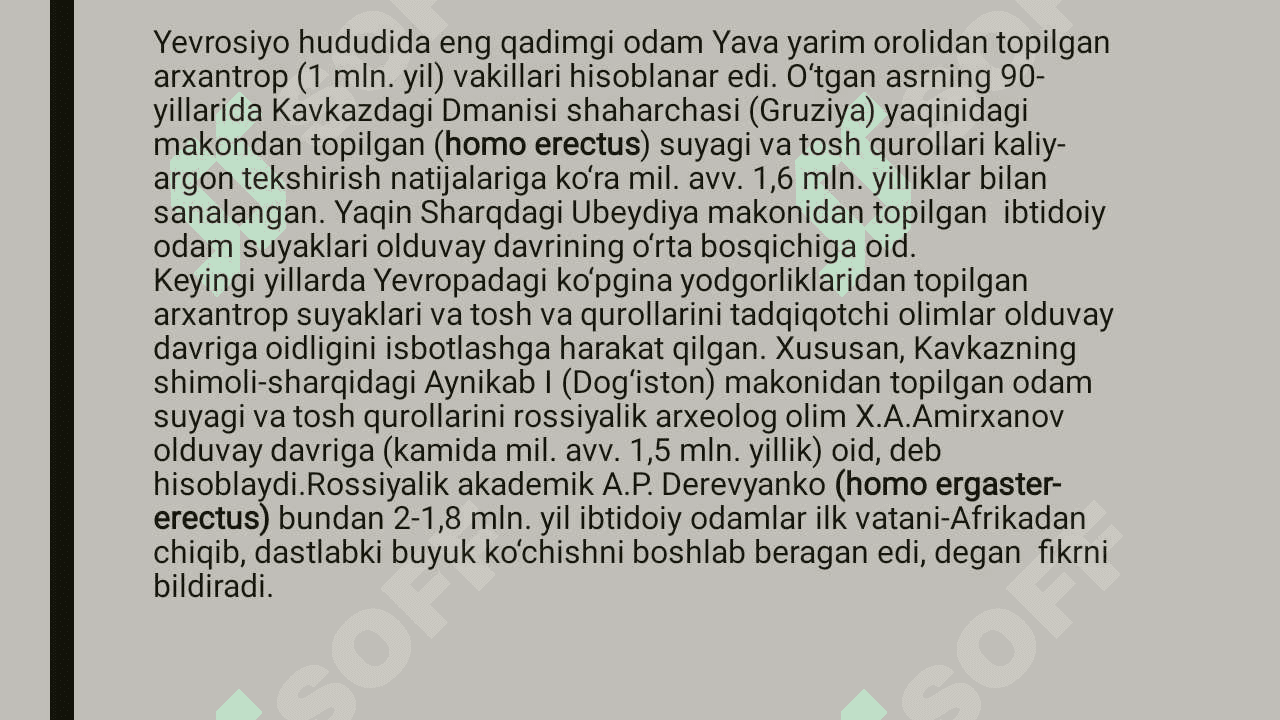 Paleolit davri va uning o‘rganilishi. 5
