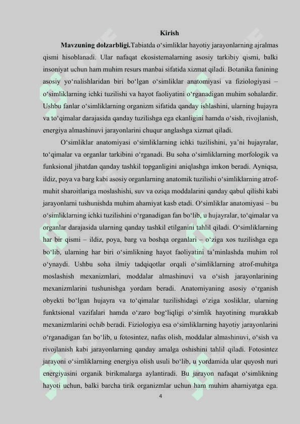 O‘simliklar anatomiyasi,fiziologiyasi 4