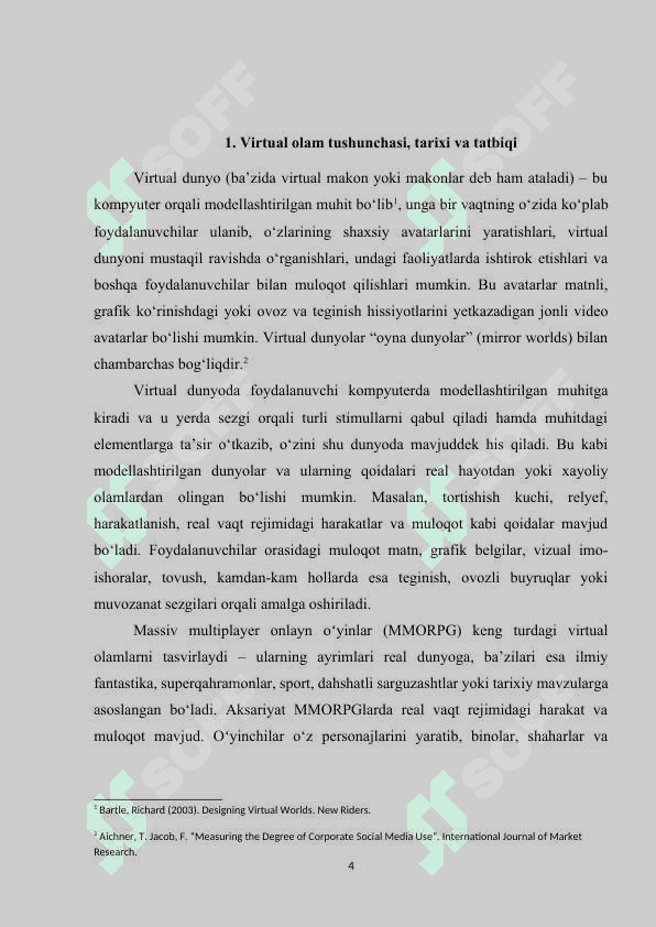 Virtual olam, nozik mijoz, bulutli texnologiyalar xususiyatlari 4