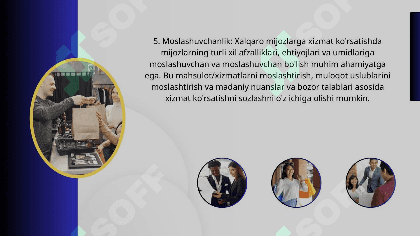 MIJOZLARGA XIZMAT KOʻRSATISHNING XALQARO STANDARTLARI 6