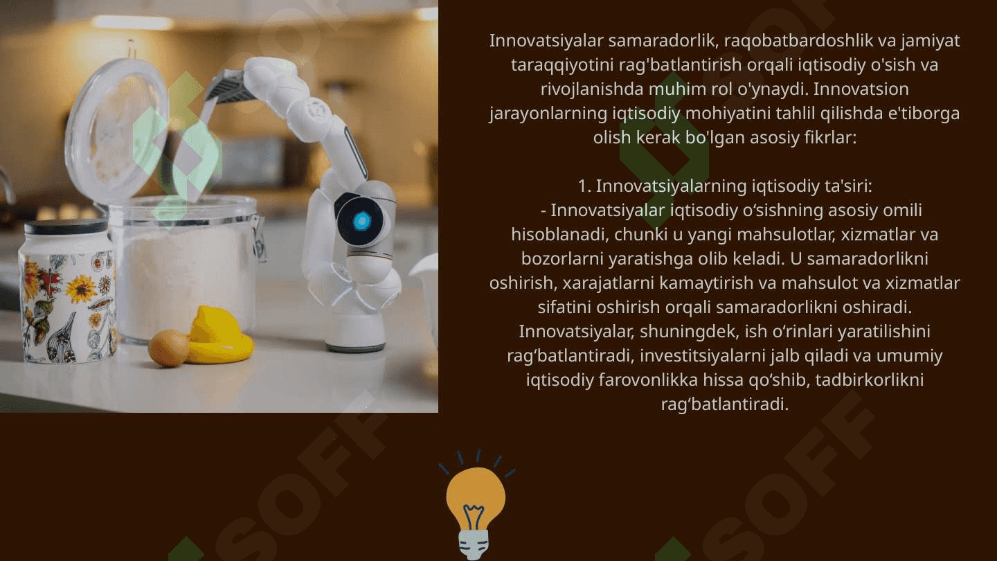 Innovatsion jarayonlarning iqtisodiy mohiyatini tahlil qilish 4