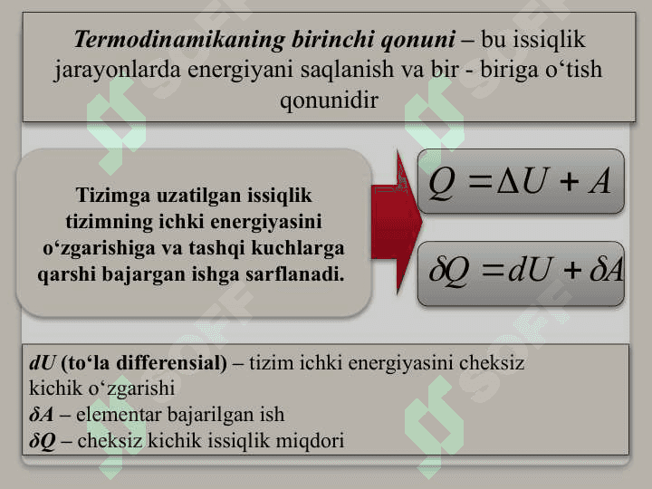 Gazlarning issiqlik sig’imi. Termodinamikaning birinchi qonuni. Gaz izojarayonlarga tadbig’i. Karno sikli va uning f.i.k. Issiqlikdan kengayish. Termodinamikaning  I va II qonunlari. Entropiya. Real gazlar. Van-der-Vals tenglamasi. 4