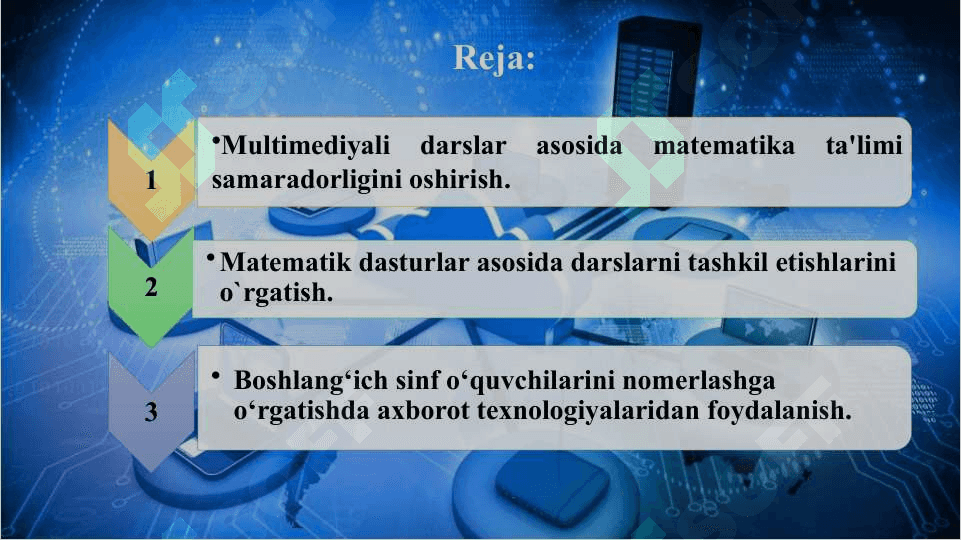 Matematika fanlarini o‘qitishda zamonaviy axborot texnologiyalaridan foydalanish. 2