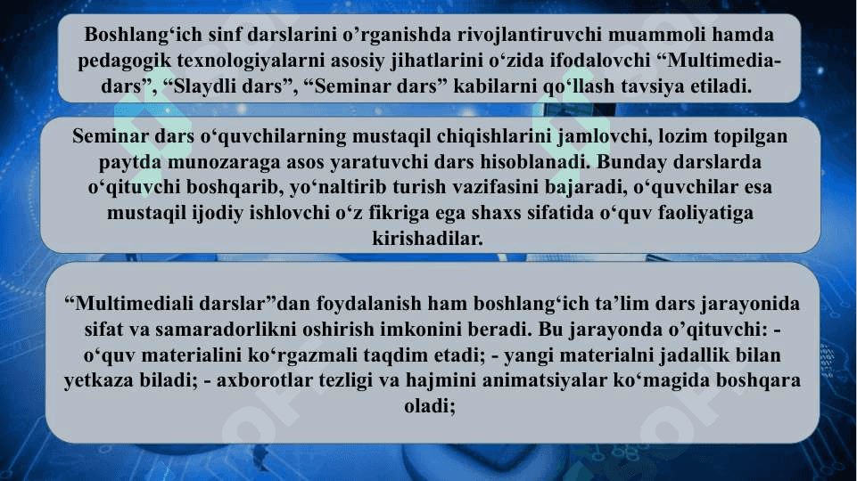 Matematika fanlarini o‘qitishda zamonaviy axborot texnologiyalaridan foydalanish. 5
