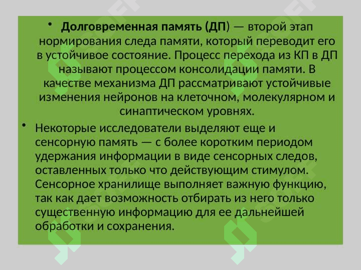 Изучение объема кратковременной и оперативной памяти 7