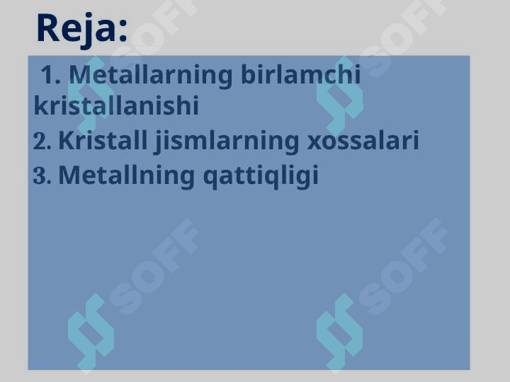 Metallarning kristallanishi 2